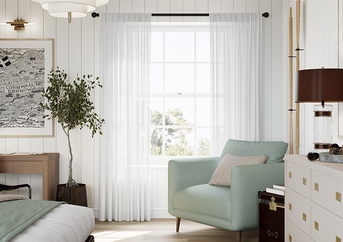 Casoria Voile, White Horizon - Made to Measure Curtains - Image 3